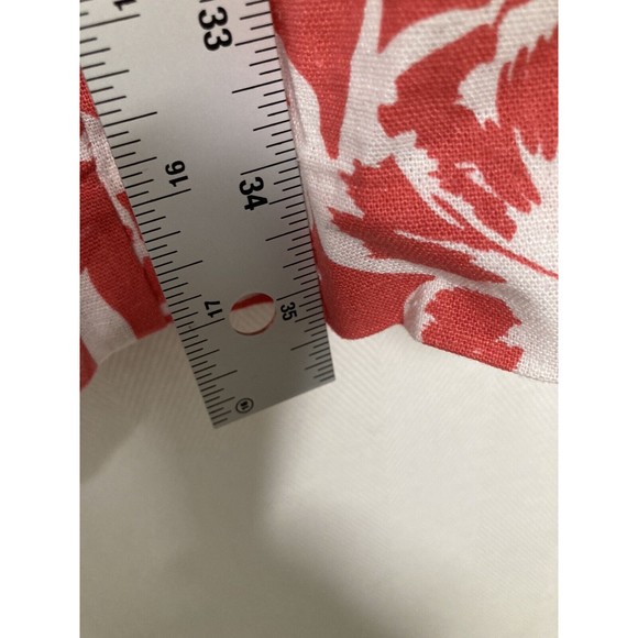 Chadwicks Womens Sleeveless Linen Rayon Dress Floral Pleated Neckline Details PS - Picture 6 of 10